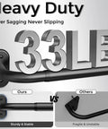 Wrap Around Curtain Rods Beefy Blackout Heavy Duty 1 Inch Curtain Pole For Windows 48 To 84 Inches Matte Black All Metal Construction