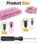30 Pcs Tire Plugs Screw Type Emergency Tire Repair Kit with screwdriver, sizes and packaging visible