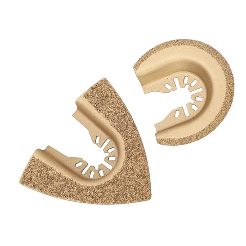 Do It All Oscillating Saw Blades Set for Wood Plastic Metal Semicircular High Carbon Steel Multitool Attachments close-up