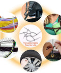 Heavy Duty Zip Ties 700 Count Assorted Cable Ties 4 6 8 10 12 Inch Nylon Self Locking UV Resistant Black shown in various uses