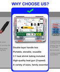 Heat Shrink Solder Seal Wire Connector Kit With Mini Heat Gun For Marine And Auto Use Waterproof Electrical Repair Kit 400 Pcs Seven Sizes Solder Seal Connectors And 132 Pcs Seven Sizes Heat Shrink Tubes No Soldering Needed Easy To Use 26 To 6 Gauge in storage case