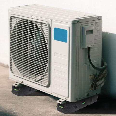Outdoor AC on Beefy Mini Split Floor Mount Base For Air Conditioners 9,000-36,000 BTU with Anti Vibration Feet