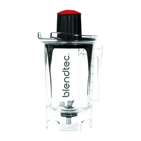 Twister Jar 37 Oz For Thick Blends With Spectacula Spatula And Mini Gripper Lid, Pro Grade Blender Jar BPA Free Clear