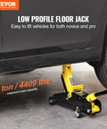 Low Profile 2 Ton Floor Jack For Cars Heavy Duty Iron Hydraulic Car Jack With Quick Lift Pump 4.9 To 13.2 Inch Lift Range