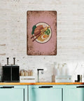 Dope Tonkotsu Noodles Themed Wall Art For Kitchen And Office, Funny Food Sign, Vintage Pewter Metal Wall Denoter, 8x12 Inch Decor