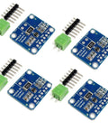 4 Pack I2C Bi Directional DC Current Power Sensor Breakout Module For Arduino And Raspberry Pi High Precision Current And Power Monitor 3 To 5V Compatible SOT23 Footprint Easy Plug And Play