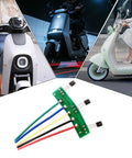Hefty Duty Hall Effect Sensor Board For Electric Scooters And Trikes Wired 120 Degree PCBA Motor Replacement With Cable on a green circuit board.