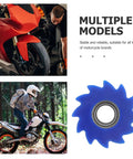 Heavy Duty Blue 10mm Dirt Bike Chain Tensioner Pulley For Off Road Motorcycle And Motorized Engine Guide Roller Smooth Ride Adjuster Kit on bike