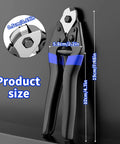 Kickass Heavy Duty Cable Cutter For 3/16 Inch Aluminum And Copper Wire Rope With Ergonomic Non Slip Grip and safety lock with size details.