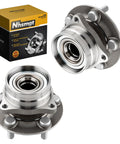 Pair Of 513265 Wheel Bearing Hub Assembly Front For Toyota Prius 2004 To 2009 Non ABS Five Lug Two Pieces Direct Replacement