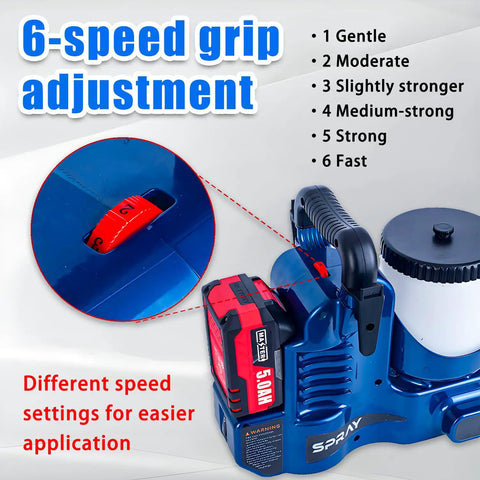 No Strings Attached Cordless Paint Sprayer Knocks Out Furniture Refinishing Jobs Fast With High Pressure Airless Power And 360 Degree Swivel For A Sweet Crisp Home Finish. 6-speed grip adjustment feature.