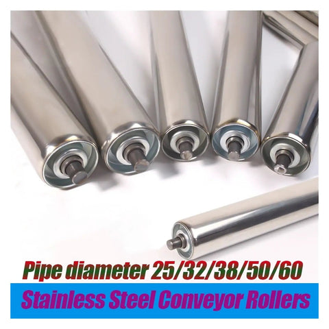 Rugged As Nails Heavy Duty Replacement Conveyor Rollers Galvanized Steel Idlers For Assembly Lines And Unloading Systems Built Tough With Flexible Diameters For No Sweat Production Upgrades, stainless steel rollers with varying pipe diameters.