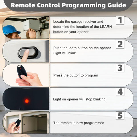 Garage Door Opener Remote For Linear Megacode ACT-31B 318MHz 1 Channel Replacement Remote Control 2 Pack with programming guide