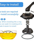 Valve Gasket O Ring Kit SP0714T For Hayward Variflo XL Multiport Pool Valve Replacement Seal Spider Gasket Cover One And One Half Inch Easy Install Fits Variflo System And Pool Filter Valve Parts installation guide with parts layout and oil tip.