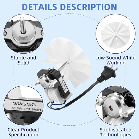 Super Handy Bathroom Fan Motor Replacement Fits Nutone Broan Perfectly Replaces All Those Part Numbers
