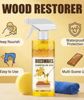 Beeswax Furniture Polish And Cleaner With Quick Fix Wood Repair Stick For All Wood Types Tables And Cabinets 120 ml spray bottle