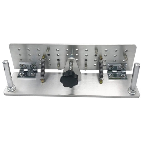 Heavy Duty Knife Beveling Jig With No Sweat Adjustment And Built Like A Tank 7075 Aluminum Body for quick belt sander sharpening.