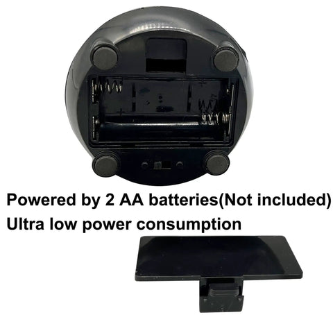 Fly Swatter And Battery Powered Food Spinning Fans Set Of 2 battery compartment back view with cover detached