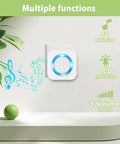 Wireless Waterproof Doorbell Kit With 2 Push Buttons And 2 Plug In Receivers 1300 Feet Range 55 Chimes LED Flash Display