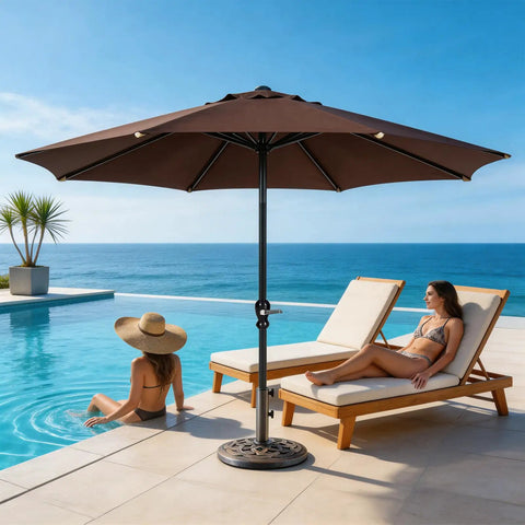 international concepts bronze patio umbrella base BACKYARD EXPRESSIONS HOME GARDEN 911554 21 Pound Base, : Patio, Lawn & Garden Constructed of durable Envirostone Beefy 22 Pound Heavy Duty