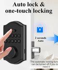 Kick The Keys To The Curb With This Rock Solid Keyless Entry Door Lock featuring a smart keypad and one-touch locking mechanism.