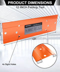 Sheet Metal Bender Hand Seamer For HVAC Ductwork Roofing And Metal Panels Ideal For Pros And DIYers 12 18 Or 24 Inch Lengths With Three Eighths Or One Inch Fold Depth Heavy Duty Steel Brake In High Visibility Orange By Kbiykuy