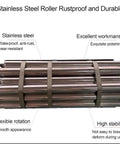 Heavy Duty Unpowered Roller Conveyor 40x300cm Built To Last For Easy Warehouse Loading And Unloading, Rugged Steel Frame Workhorse For Shipping, Logistics And Industrial DIY Projects. Stainless steel rollers bundled for warehouse conveyor use.