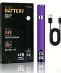 510 Threaded Soldering Pen With LED Display USB C Charging Pro Grade Three Level Temperature Control Built For Precision Appliance Repair Electronics Repair And DIY Projects Purple with packaging and USB-C cable