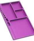 Purple rectangular Magnetic Aluminum Screw Tray For RC Repairs And Maintenance Holds Screws Nuts And Washers The Go To Organizer
