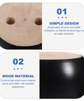 Solid Wood Furniture Legs Replacement 6 Piece Bun Style Couch Feet For Sofa And Coffee Table Stable And Sturdy Easy Install DIY Classic Elegant Look For Home Decor showing design and material details.