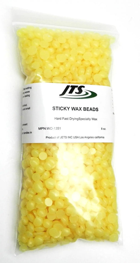 Sticky Wax That Holds Tight And Dries Fast Go To Jewelry Casting Wax For Sprues Beads 8oz Quick Bonding For Repairing Wax Patterns And Joining Pieces For Jewelry Making. 8 oz amber wax beads bag