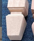 Solid Wood Furniture Legs Four Pack Square Carved Replacement Feet For Tables Cabinets And Sofas Easy Install Sweet Upgrade