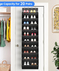 Over The Door Shoe Organizer Rack With Deep Pockets, 10 Tier Hanging Shoe Holder For Sneakers And Boots, Ultra Large Capacity