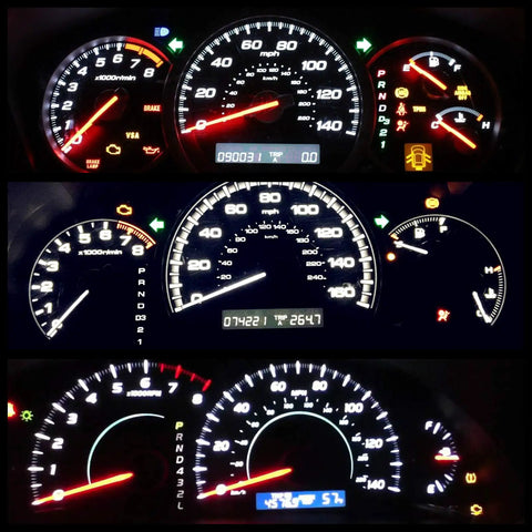 White T5 74 LED Bulb Dash Lights With PC74 Twist Socket Dimmable For Car Instrument Panel Maps And Dome Lighting Ultra Bright 100lm 12V Long Lasting Lighting Upgrade installed in car dashboard gauges
