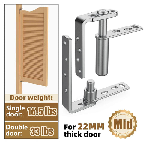 Stainless Steel Cafe Door Hinges With Self Closing And Two Way Swing For Louvre Doors And Saloon Doors Adjustable Opening Angle