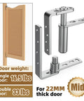 Saloon Door Hinges Double Action Self Closing Heavy Duty No Fuss Swinging Door Hardware For Cafe Doors Two Way Swing 304 Stainless Steel Rustproof Corrosion Resistant 2 Pack