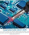 110V LCD Display Soldering Station And Portable Hot Air Gun for Desoldering microchips on PCB, adjustable temperature model