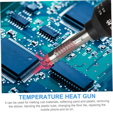 110V LCD Display Soldering Station And Portable Hot Air Gun for Desoldering microchips on PCB, adjustable temperature model