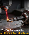 Two Inch Anti Slip Phillips Impact Bits PH2 Set In S2 Steel With Fully Laser Etched 360 Degree Micro Texture CNC process