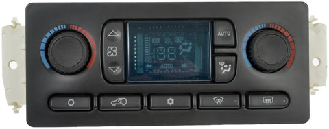 Patented Climate Control Module With Automatic Air Conditioning Controls Plug And Play Install Frustration Free Setup Assembled In USA OE Fix Fits Select Models showing front panel with knobs and buttons