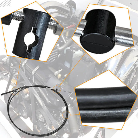 15Ft Throttle And Shift Remote Control Cable For Mercury MerCruiser And Force Marine Boats 2 Pack Black Durable Replacement Fits Mercury Controls No Fuss Easy Install High Quality Marine Cable shown in parts detail