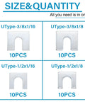 Size chart of 40 Piece Auto Body Fender Alignment Shim Kit Pro Grade Zinc Plated For Rugged Use - various sizes and quantities shown.