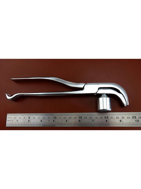 9.2 Inch Leather Craft Shoemaker Pincers And Lasting Hammer Pliers Tool For Cobbler Saddler Work, 235 mm length with metal ruler