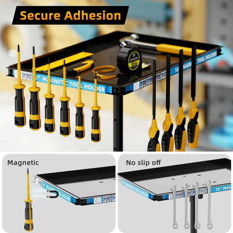 Adjustable Work Table And Tool Cart On Wheels For Garage And Shop, Portable Mechanic Workstation With 360 Degree Locking Casters
