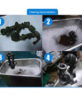 Cleaning demonstration showing Heavy Duty Stainless Steel Ultrasonic Cleaner With Heat And Digital Timer for parts.