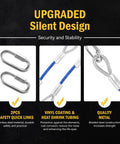 Heavy Duty Trailer Safety Cables Set 12 Inch Extension Tow Cables With Snap Hook Latches 12000 Lbs Load Capacity details
