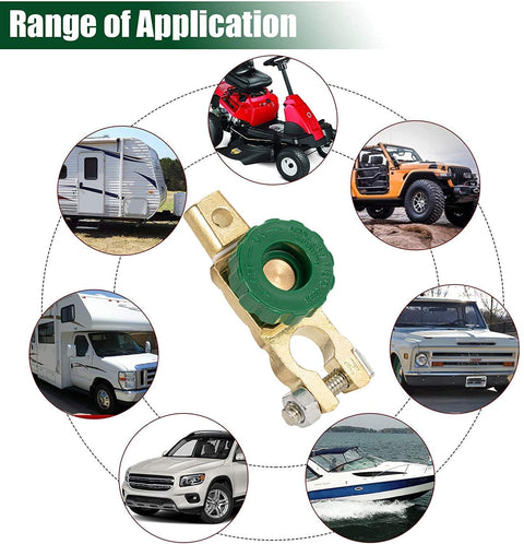 Top Post 12V Battery Disconnect Switch Isolator Kill Switch for Cars, Trucks, Boats, RVs, ATVs, and Marine Use with range of application