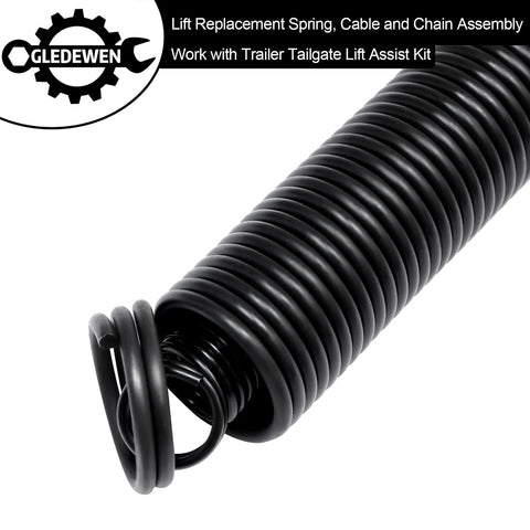 Heavy Hitting Trailer Tailgate Lift Assist Replacement Spring Kit featuring robust coil design for trailer lift support.