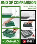 Comparison of Ten Pack Seed Starter Tray Set With Extra Tall Humidity Dome 120 Cells to other kits, showcasing features and benefits.