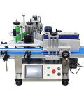 Lay Off The Manual Grind With This Automatic Round Bottle Labeling Machine Featuring A HighSpeed QuickPrint Encoder And Smooth Conveyor For 15 To 39 Inch Bottles, showcasing the machine's labeling components.